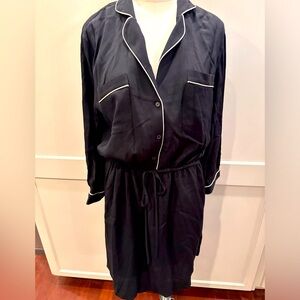 Loft black shirt dress